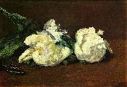 Stilleben, Weibe Pfingstrosen Edouard Manet